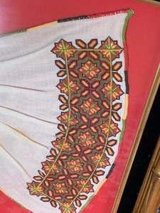lot 323 image: Framed Embroidered Textile