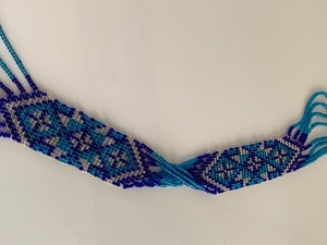 lot 279 image: Beautiful Beaded Gardon Necklace in Shades of Blue