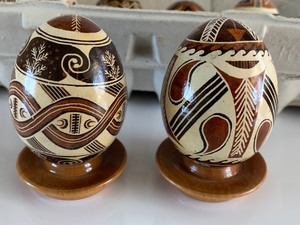 lot 260 image: 12 Trypillian Style Pysanskys (Ukrainian Easter Eggs)