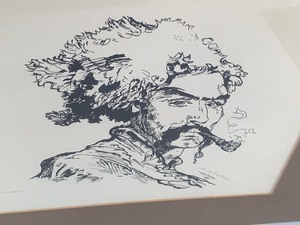 lot 244 image: Matted Print of a Cossack by George Wojtychiw