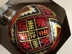 lot 149 image: Eight Ukrainian Designed Christmas Ornaments