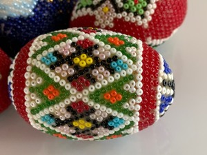 lot 175 image: Four Beaded Easter Eggs