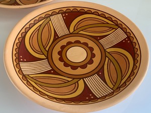 lot 181 image: Two Trypillian Style Pottery PlatesPlatters