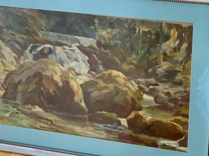 lot 211 image: Framed Oil Landscape by Mykola Antochy