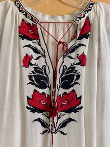 lot 232 image: Ukrainian Dress w Embroidery Work