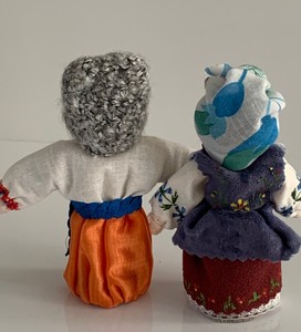 lot 229 image: Two Small Soft Sided Ukrainian Figurines
