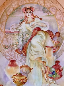 lot 104 image: Beautiful Watercolor Painting by Nadia Starovoytova