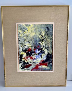 lot 179 image: Abstract Painting by Virsta measuring 16 x 21