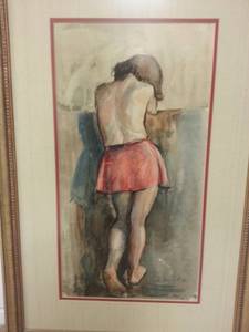 lot 367 image: Original Framed Artwork by Olexander Kaniuka, Title Disappointment