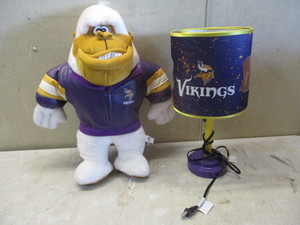 Vikings Lamp and Stuffed Animal