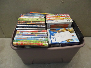Large Lot of DVDs Cds VHS Tapes
