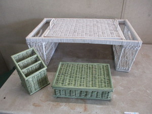Wicker Serving Set