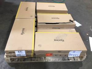 lot 23 image: 11 boxes of Ivy Hill Tile Essential Marble Nero Marquina 12 in. x 24 in. Porcelain Floor and Wall Tile (11.62 sq. ft.Case) customer returns see all pictures
