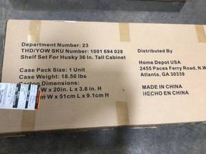 lot 29 image: Lot of 3 Husky 36 in. Gear Cabinets 39.6x 25.4 x 3.6in see all pictures