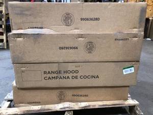 lot 32 image: Lot of 8 Nutone 30 Range hoods customer returns see all pictures