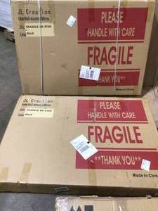 lot 39 image: Lot of wall-mounted mirrors and lighting (see all pictures) various sizes customer returns