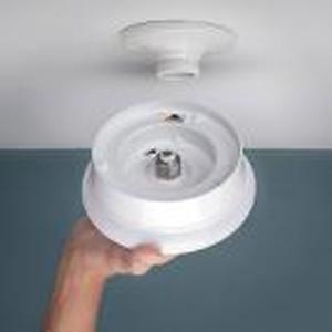 lot 48 image: Spin Light 7 in. White Selectable LED Flush Mount Ceiling Light Closet Laundry Basement 810 Lumens 3000K 4000K 5000K