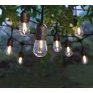 lot 62 image: 24 Ft - 12-Light IndoorOutdoor Commercial String Light with S14 Single Filament LED Bulbs