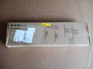 lot 116 image: Dynex - Large Extended Tilt TV Wall Mount for Most 3270 TVs - Black