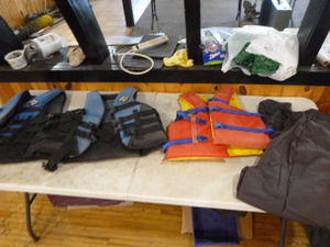 lot 83 image: 3 Stearns Life Vests