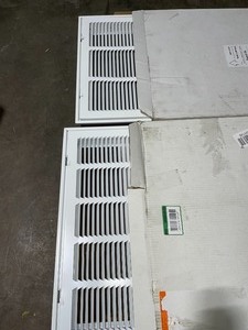 EVERBILT 20 in. x 30 in. Steel Return Air Filter Grille in White & 16 in. x 25 in. Steel Return Air Filter Grille in White