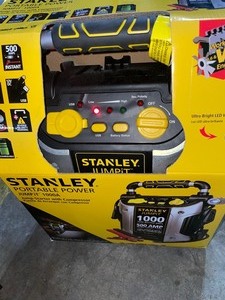 STANLEY 1000 Peak Amp Portable Car Jump Starter with Compressor