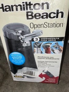 HAMILTON BEACH OpenStation Electric Can Opener with OpenMate Multi-Tool. See Pictures