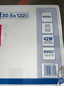 LITHONIA LIGHTING CPANL 1 ft. x 4 ft. White Integrated LED Selectable Lumen Flat Panel Light, Cool White 4000k. See Pictures