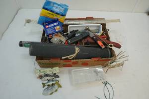 lot 153 image: Mattress pump, window screen, plastic organizers, etc
