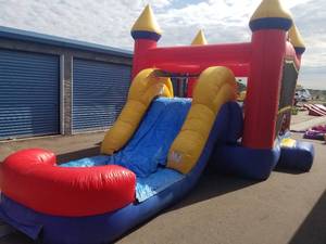 5 in 1 WetDry Slide Combo with Basket Ball Hoop