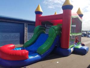 5 in 1 WetDry Slide Combo with Basket Ball Hoop