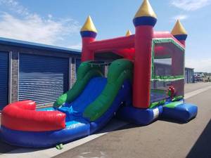 5 in 1 WetDry Slide Combo with Basket Ball Hoop