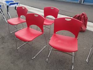 4 Red Chairs