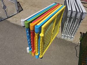 Set of 8 Plastic Folding Gates