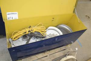 lot 874 image: Metal Job Site Box 49Lx16Wx22H  with Bender Parts