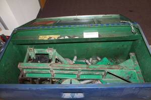 lot 875 image: Metal Rolling Job Site Box 48Lx24Wx32H  with Bender Parts