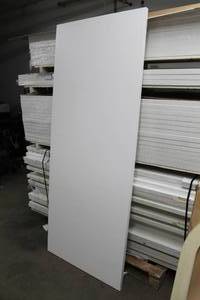 lot 386 image: Lot of (5) Primed Solid Wood Doors White 2THx34Wx84H