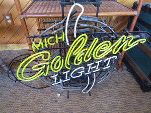 lot 16 image: Neon light - Mich Golden Light, par...