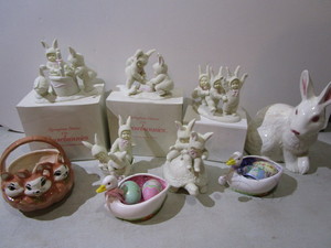 lot 58 image: Dept 56 Snowbunnies Wishing you a ...
