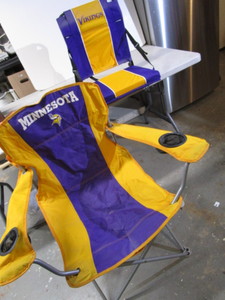 lot 92 image: MN Vikings folding chair & stadium ...