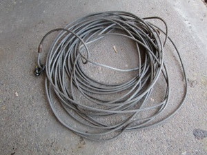 lot 147 image: Steel cable, approx 60-70ft...