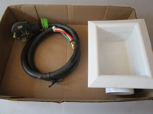 lot 155 image: Dryer cord 220 & receptacle for was...