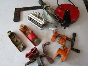 lot 160 image: Planes with Sears, Dowl-It jig, pip...
