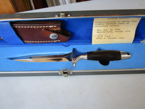 lot 181 image: Kershaw Trooper handmade knife, Reg...