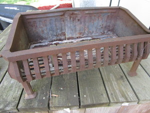 lot 191 image: Metal log holder grate for firepla...