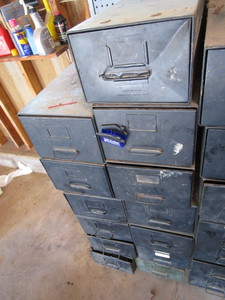 lot 209 image: Stacking metal drawers Safe-T-Stac...