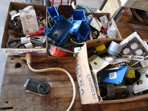 lot 218 image: Electrical supplies...