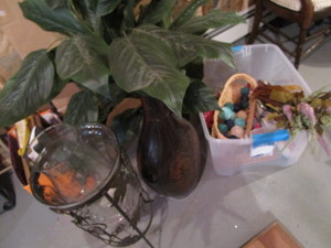 lot 97 image: Wine cooler, pottery vase 26 & 27...