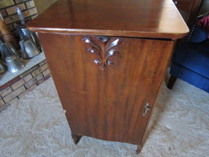 lot 35 image: Antique music cabinet...