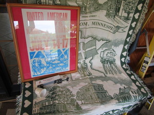 lot 240 image: Lindstrom MN throw - faded, Karl Os...